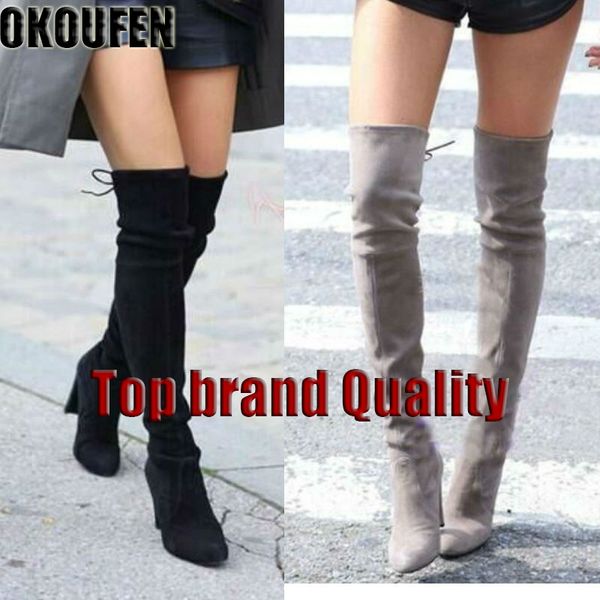 their new over the knee boots women shoes winter stretch boots keep warm high heels long shoes, Black
their new over the knee boots women shoes winter stretch boots keep warm high heels long shoes, Black