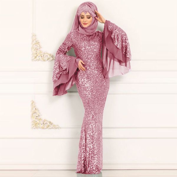 muslim sequin butterfly sleeve mermaid dresses women slim bodycon dubai arab fishtail islamic clothing maxi party dress ladies, Black;pink
muslim sequin butterfly sleeve mermaid dresses women slim bodycon dubai arab fishtail islamic clothing maxi party dress ladies, Black;pink