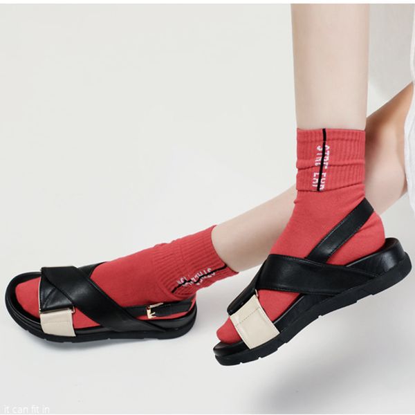 muffin colors block strap open toe platform sandals women creepers cross band gladiator sandalias buckle wedges heels flip flops, Black
muffin colors block strap open toe platform sandals women creepers cross band gladiator sandalias buckle wedges heels flip flops, Black