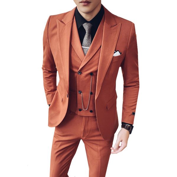 handsome groomsmen tuxedos mens wedding dress man jacket blazer prom dinner casual business (jacket+pants+vest) 3 pcs set, White;black
handsome groomsmen tuxedos mens wedding dress man jacket blazer prom dinner casual business (jacket+pants+vest) 3 pcs set, White;black