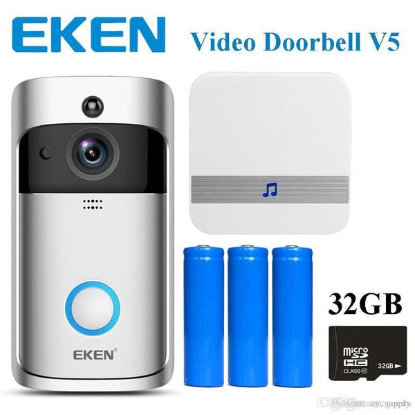 Экен WiFi видео-дверной звонок У5 Умный дом дверной звонок перезвон 720р HD камера в режиме реального времени Видео, двухстороннее аудио ночного видения пир обнаружения движения
Экен WiFi видео-дверной звонок У5 Умный дом дверной звонок перезвон 720р HD камера в режиме реального времени Видео, двухстороннее аудио ночного видения пир обнаружения движения
