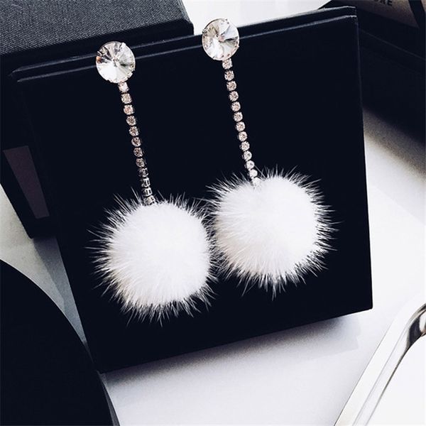new year winter fashion jewelry winter earrings cute gift rhinestones white fur ball long earrings for women jewelry accessories, Silver
new year winter fashion jewelry winter earrings cute gift rhinestones white fur ball long earrings for women jewelry accessories, Silver