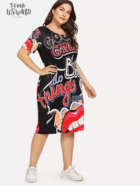 large size t shirt dress crew neck womens funny print summer dress cartoon hip hop lip letter dress size xl 5xl, Black;gray
large size t shirt dress crew neck womens funny print summer dress cartoon hip hop lip letter dress size xl 5xl, Black;gray