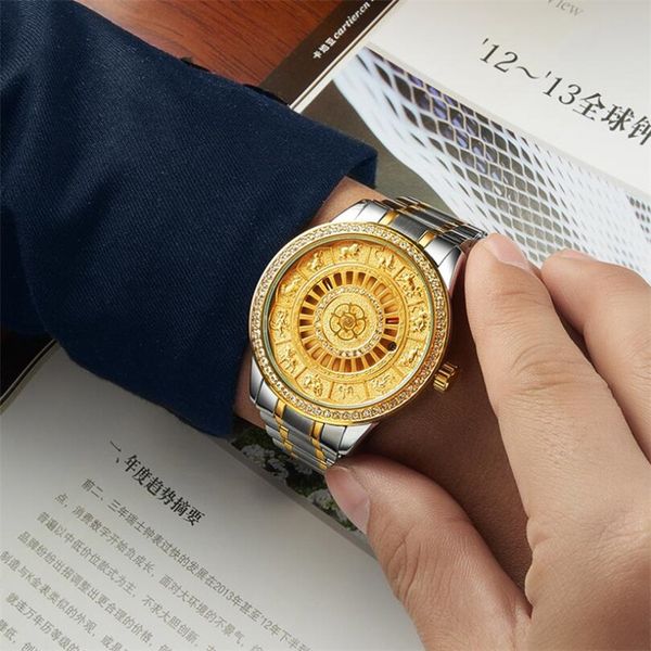 fashion design automatic self-wind male watch golden dial stainless steel casual calendar gold rhinestone mechanical men clock, Slivery;brown
fashion design automatic self-wind male watch golden dial stainless steel casual calendar gold rhinestone mechanical men clock, Slivery;brown