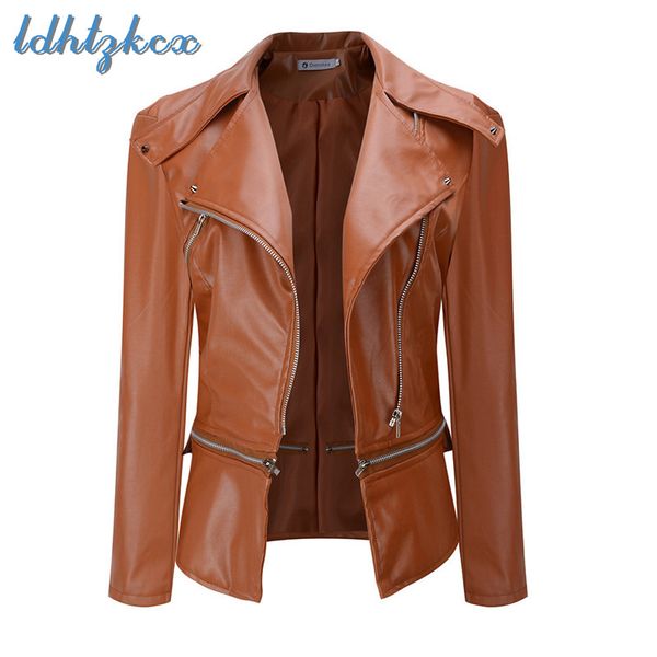 leather coat women pink plus size long sleeve jackets 2018 autumn winter europe america streetwear zipper coats feminino ld681, Black
leather coat women pink plus size long sleeve jackets 2018 autumn winter europe america streetwear zipper coats feminino ld681, Black
