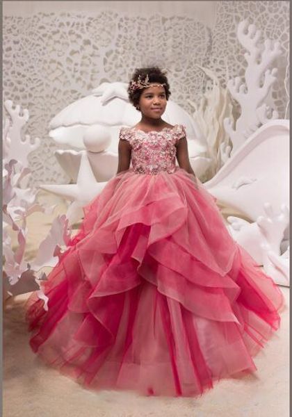 new style ball gown girls pageant dresses little girl first communion dresses organza camo flower girl dresses, White;red
new style ball gown girls pageant dresses little girl first communion dresses organza camo flower girl dresses, White;red