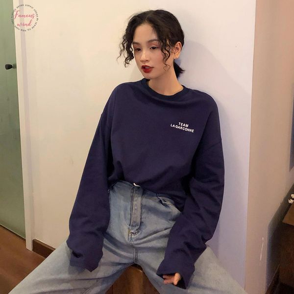 women loose t shirt autumn long sleeve harajuku grunge aesthetic korean neon stranger things streetwear, White
women loose t shirt autumn long sleeve harajuku grunge aesthetic korean neon stranger things streetwear, White