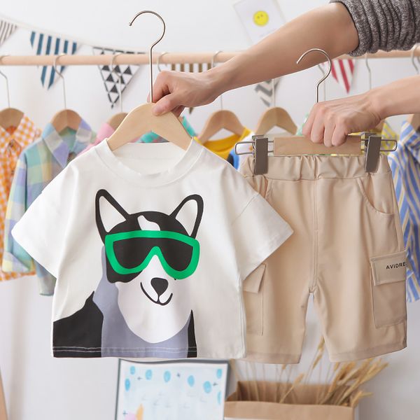 summer baby boys clothing kids clothes set cartoon dog outfits toddler t-shirt shorts 2pcs casual children clothing tracksuit, White
summer baby boys clothing kids clothes set cartoon dog outfits toddler t-shirt shorts 2pcs casual children clothing tracksuit, White