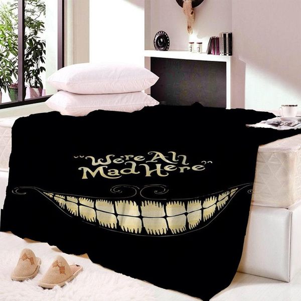 anime alice in wonderland blanket mat smile cat we're all mad here cartoon soft wall bedspread beach mat blanket table towel
anime alice in wonderland blanket mat smile cat we're all mad here cartoon soft wall bedspread beach mat blanket table towel