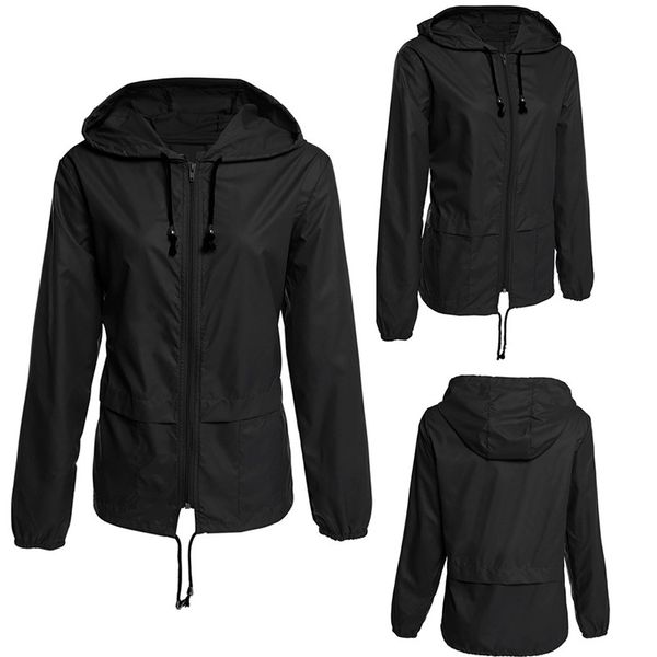selling zipper hoodie lightweight outdoor hiking waterproof raincoat jacket jacket womens shirt spot, Black
selling zipper hoodie lightweight outdoor hiking waterproof raincoat jacket jacket womens shirt spot, Black