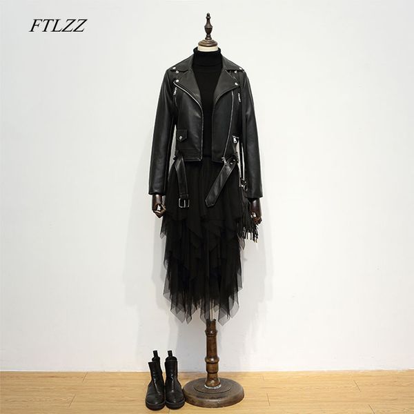 ftlzz 2019 новинка женская осень зима черные пу кожаные куртки карман на молнии с длинным рукавом пальто отложным воротником байкерская курт, Black
ftlzz 2019 новинка женская осень зима черные пу кожаные куртки карман на молнии с длинным рукавом пальто отложным воротником байкерская курт, Black