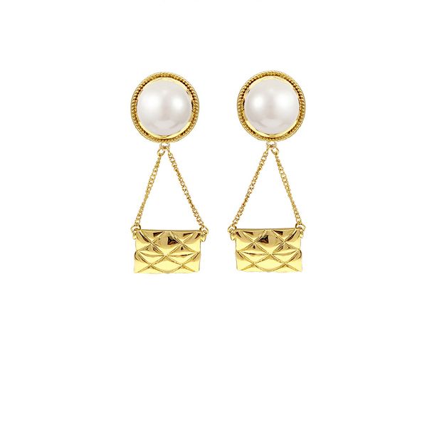 fashion shoulder bags dangle drop earrings for women metal gold color temperament big pearl earring wedding jewelry, Silver
fashion shoulder bags dangle drop earrings for women metal gold color temperament big pearl earring wedding jewelry, Silver