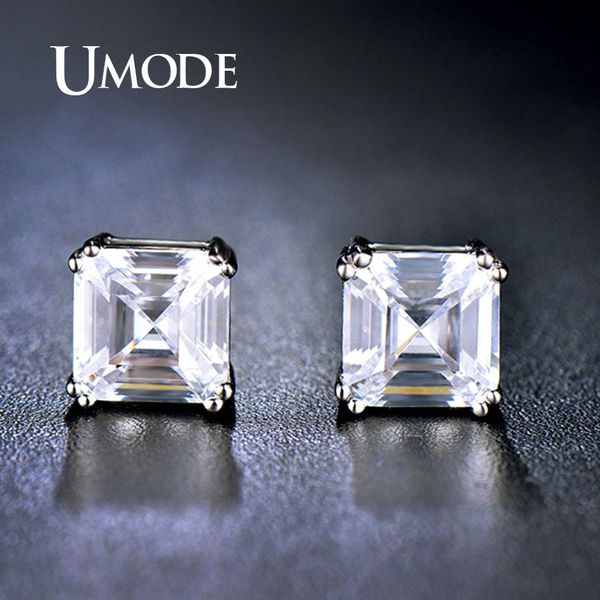 umode 8mm 2.5ct clear cz studs earrings for women white gold color earrings fashion jewelry wedding gifts accessories ue0187b, Golden;silver
umode 8mm 2.5ct clear cz studs earrings for women white gold color earrings fashion jewelry wedding gifts accessories ue0187b, Golden;silver