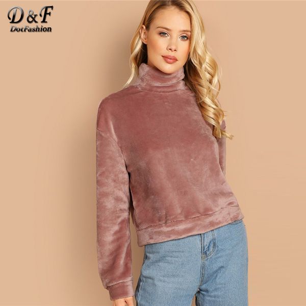 dotfashion розовый high neck exposed zip назад teddy пуловер 2019 женская одежда casual осень зима plain с длинным рукавом толстовка, Black
dotfashion розовый high neck exposed zip назад teddy пуловер 2019 женская одежда casual осень зима plain с длинным рукавом толстовка, Black