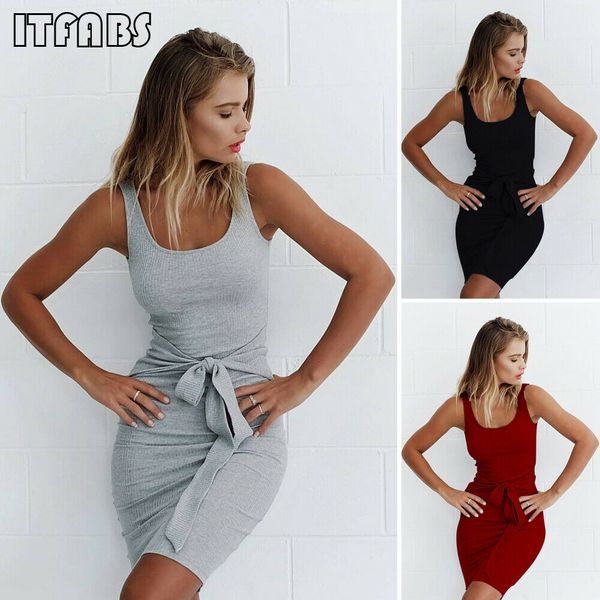 019 женщины бинты сексуальное мини-платье дамы bodycon рукавов сплошной цвет платья повседневный sundress женский summer beach club party, Black;gray
019 женщины бинты сексуальное мини-платье дамы bodycon рукавов сплошной цвет платья повседневный sundress женский summer beach club party, Black;gray