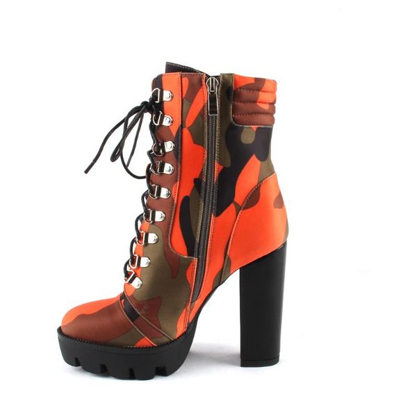2020 lace up chunky block high heel platform bootie camouflage print round toe boots orange winter ankle boots women night club, Black
2020 lace up chunky block high heel platform bootie camouflage print round toe boots orange winter ankle boots women night club, Black