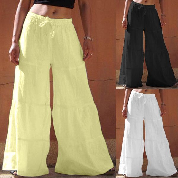 2019 women high waist long straight pants solid color plus size broad leg pants with sashes sport trousers casual trousers, Black;white
2019 women high waist long straight pants solid color plus size broad leg pants with sashes sport trousers casual trousers, Black;white