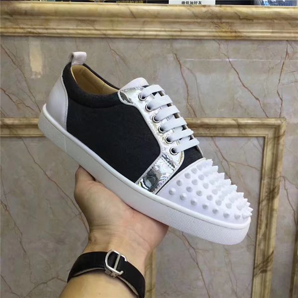 new season sneakers red bottom junior spiked with mesh low shoes orlato men's luxury for men women glitter casual flat shoes, Black
new season sneakers red bottom junior spiked with mesh low shoes orlato men's luxury for men women glitter casual flat shoes, Black