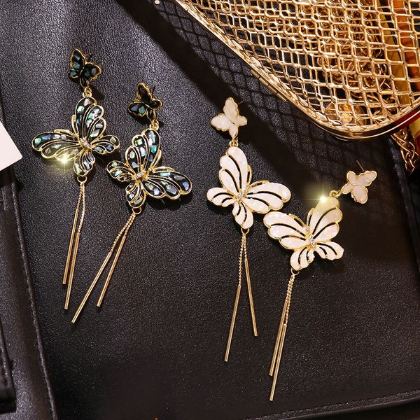 fashion butterfly tassel long drop earrings women 2019 new jewelry big statement earrings wholesale, Silver
fashion butterfly tassel long drop earrings women 2019 new jewelry big statement earrings wholesale, Silver