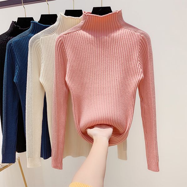 turtle-neck sweater women sweater basic knitted shirt long sleeve autumn and winter jumper femme knitwear, White;black
turtle-neck sweater women sweater basic knitted shirt long sleeve autumn and winter jumper femme knitwear, White;black