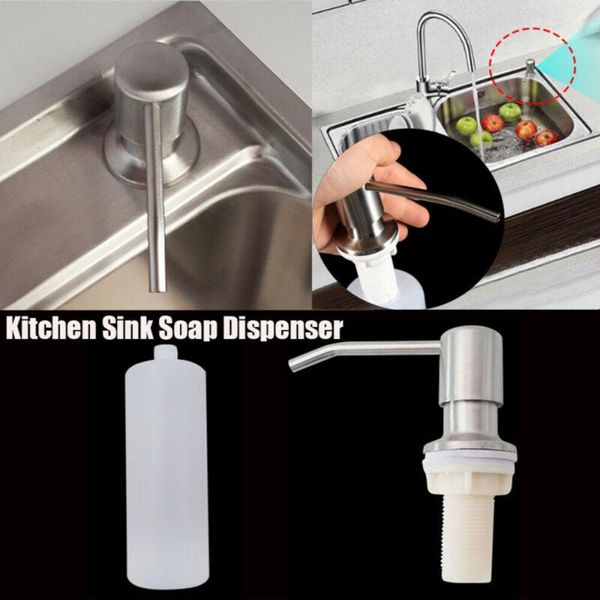 white plastic soap dispenser kitchen sink soap hand liquid pump bottle for liquid soap, lotion or detergent
white plastic soap dispenser kitchen sink soap hand liquid pump bottle for liquid soap, lotion or detergent