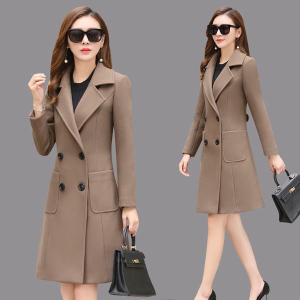 woolen coat female outerwear autumn winter 2019 new women's woolen parka long fashion thickening jacket women clothing, Black
woolen coat female outerwear autumn winter 2019 new women's woolen parka long fashion thickening jacket women clothing, Black