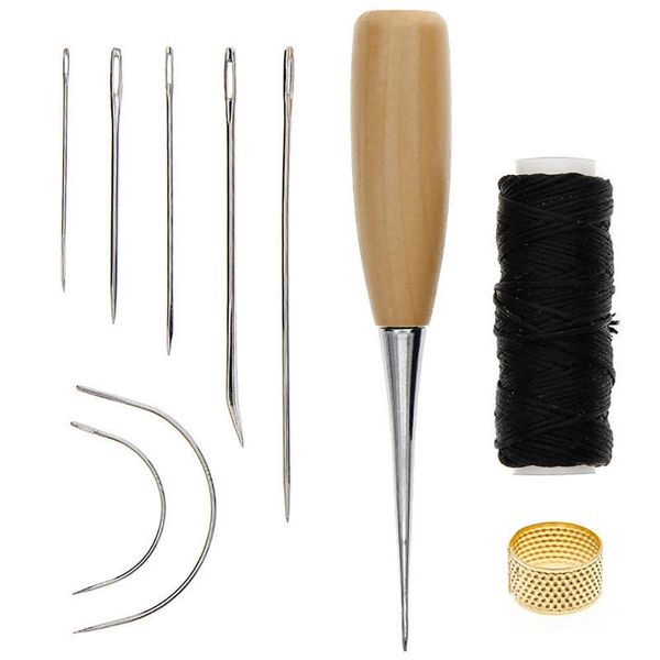 1 set sewing needle awl leather craft sewing accessories stitching awl sewing leather craft shoe repair tools supplies gjbad, Black
1 set sewing needle awl leather craft sewing accessories stitching awl sewing leather craft shoe repair tools supplies gjbad, Black