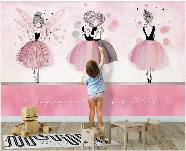 custom p 3d wallpaper 3d space nordic ins pink ballet girl children's room background wall wallpaper for walls 3 d
custom p 3d wallpaper 3d space nordic ins pink ballet girl children's room background wall wallpaper for walls 3 d