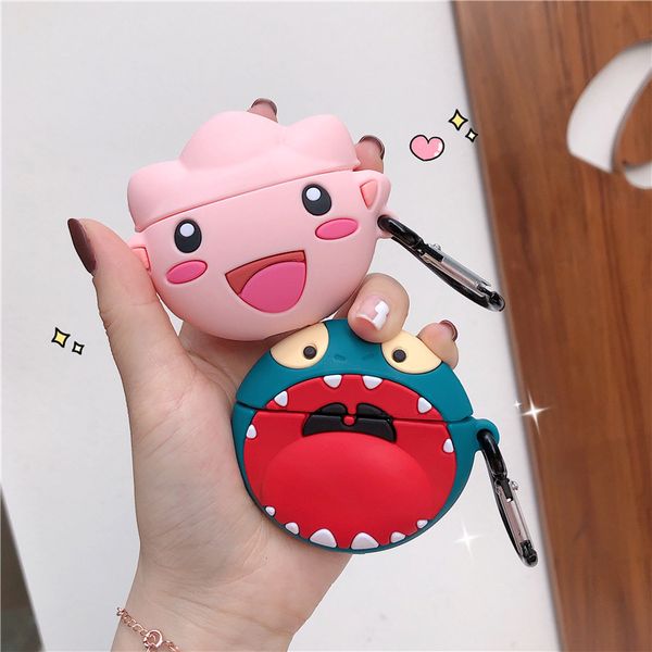 for airpods 2 case 3d cute cartoon dinosaur soft silicone wireless headphone case box funda for airpods pro protective cover with hook
for airpods 2 case 3d cute cartoon dinosaur soft silicone wireless headphone case box funda for airpods pro protective cover with hook