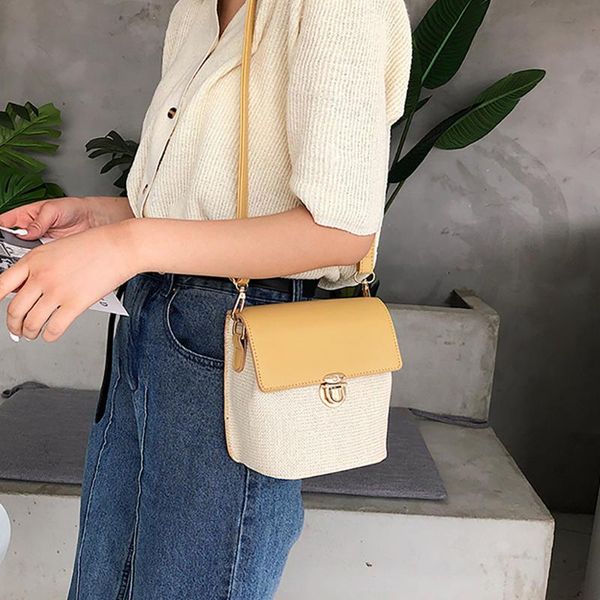 women new fashion wild contrast bucket bag messenger shoulder bag weaving women shoulder bolso mujer #g2
women new fashion wild contrast bucket bag messenger shoulder bag weaving women shoulder bolso mujer #g2