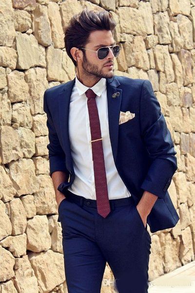 navy blue two buttons mens suits slim fit wedding grooms tuxedos notched lapel formal prom suit (jacket+pants, Black;gray
navy blue two buttons mens suits slim fit wedding grooms tuxedos notched lapel formal prom suit (jacket+pants, Black;gray