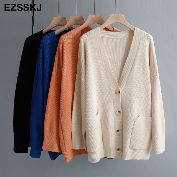 autumn winter oversize thick sweater cardigans women batwing sleeve single-breasted v-neck cardigan female knitted jacket coat y200101, Black;brown
autumn winter oversize thick sweater cardigans women batwing sleeve single-breasted v-neck cardigan female knitted jacket coat y200101, Black;brown
