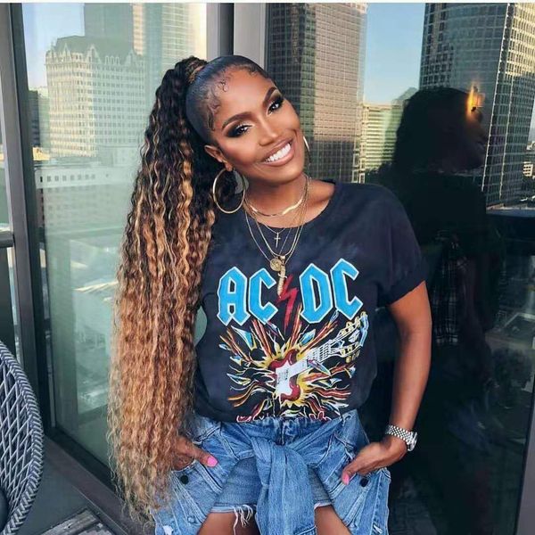 22 inch long curly drawstring ponytail ombre color two tones brazilian human hair clip in hair extensions hairpieces 140g for black women
22 inch long curly drawstring ponytail ombre color two tones brazilian human hair clip in hair extensions hairpieces 140g for black women