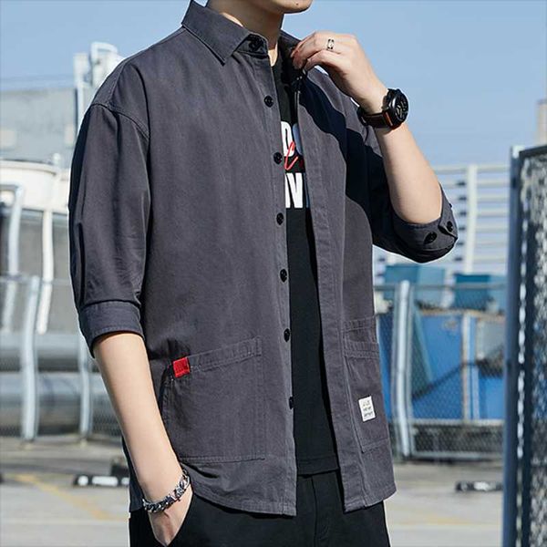 shirt men korean-style spring and autumn shirt men tooling fashion casual, White;black
shirt men korean-style spring and autumn shirt men tooling fashion casual, White;black
