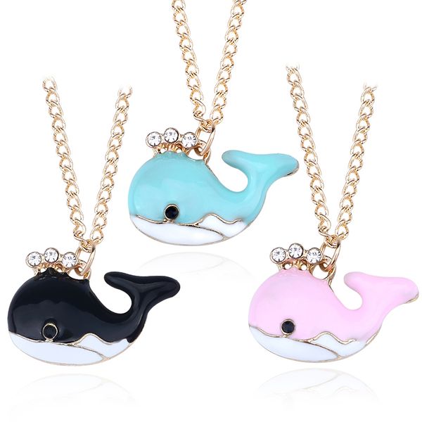 colorful rhinestone whale necklace lovely crystal fish animal pendant necklaces personalized for girls women child cifts jewelry, Silver
colorful rhinestone whale necklace lovely crystal fish animal pendant necklaces personalized for girls women child cifts jewelry, Silver