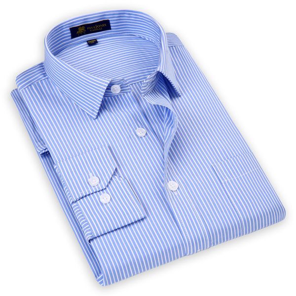 long sleeved men's striped dress shirts fashion new business formal clothing regular fit man smart casual shirt, White;black 
long sleeved men's striped dress shirts fashion new business formal clothing regular fit man smart casual shirt, White;black