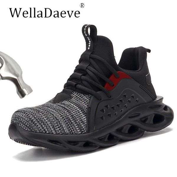 men and women steel toe cap safety shoes light breathable outdoor construction sneakers anti-smashing puncture proof work boots, Black
men and women steel toe cap safety shoes light breathable outdoor construction sneakers anti-smashing puncture proof work boots, Black