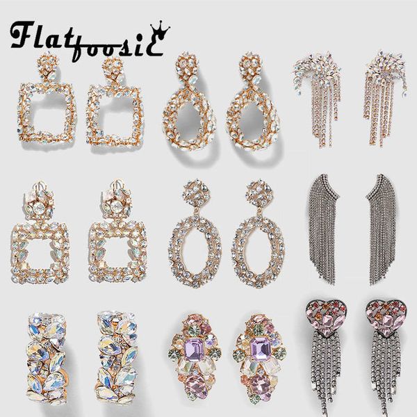 flatfoosie 2019 za new crystal drop earrings shining gold silver color bohemian metal dangle earring for women wedding jewelry
flatfoosie 2019 za new crystal drop earrings shining gold silver color bohemian metal dangle earring for women wedding jewelry