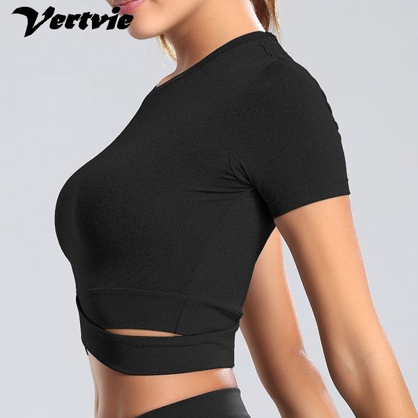 women breathable yoga shirts o neck solid running shirts short sleeve sports women fitness gym sportswear slim, White;red
women breathable yoga shirts o neck solid running shirts short sleeve sports women fitness gym sportswear slim, White;red