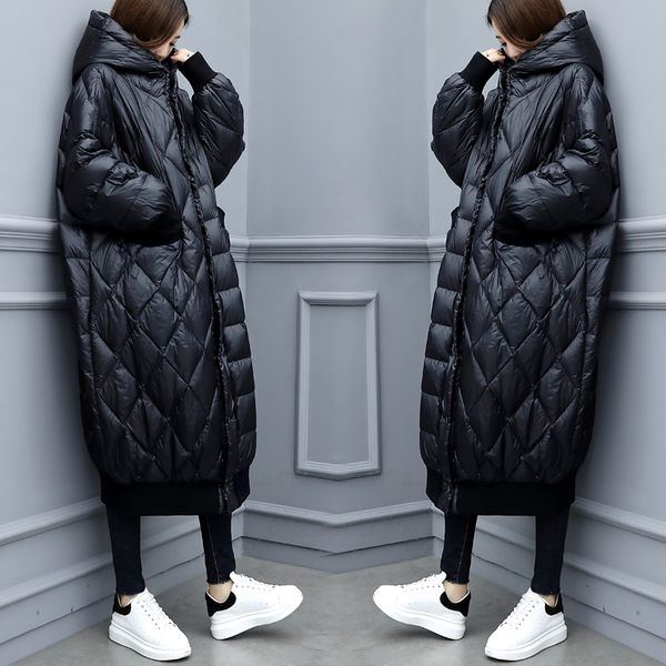 black down cotton winter hooded jacket coat korea loose warm women's jacket large size casual women's cotton long overcoat 3xl
black down cotton winter hooded jacket coat korea loose warm women's jacket large size casual women's cotton long overcoat 3xl