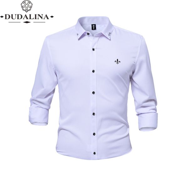 anti-wrinkle and non-iron fashion blusa camisa social masculina dudalina long sleeve slim fit shirt men floral clothing white male, White;black
anti-wrinkle and non-iron fashion blusa camisa social masculina dudalina long sleeve slim fit shirt men floral clothing white male, White;black