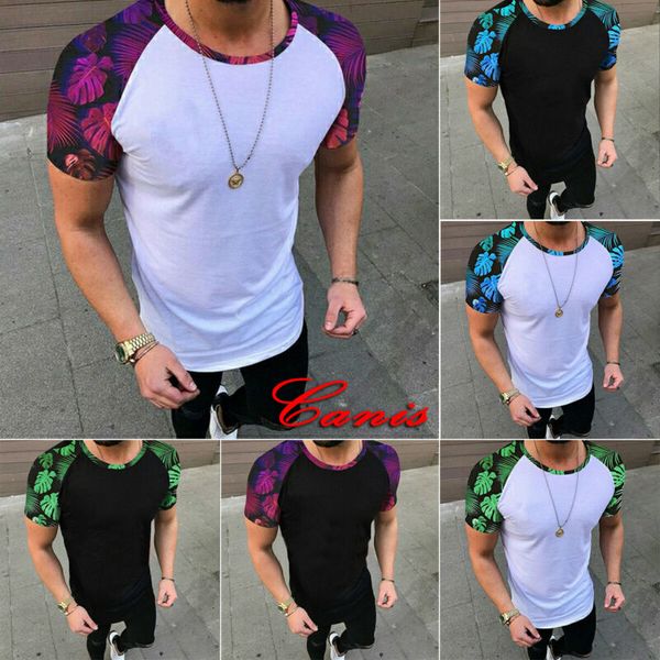 men floral shirt fitness athletic gym muscle yoga slim fit training shirts, White;red
men floral shirt fitness athletic gym muscle yoga slim fit training shirts, White;red