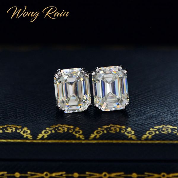 wong rain classic 925 sterling silver created moissanite gemstone diamonds earrings ear studs wedding fine jewelry wholesale cx200628, Golden;silver
wong rain classic 925 sterling silver created moissanite gemstone diamonds earrings ear studs wedding fine jewelry wholesale cx200628, Golden;silver