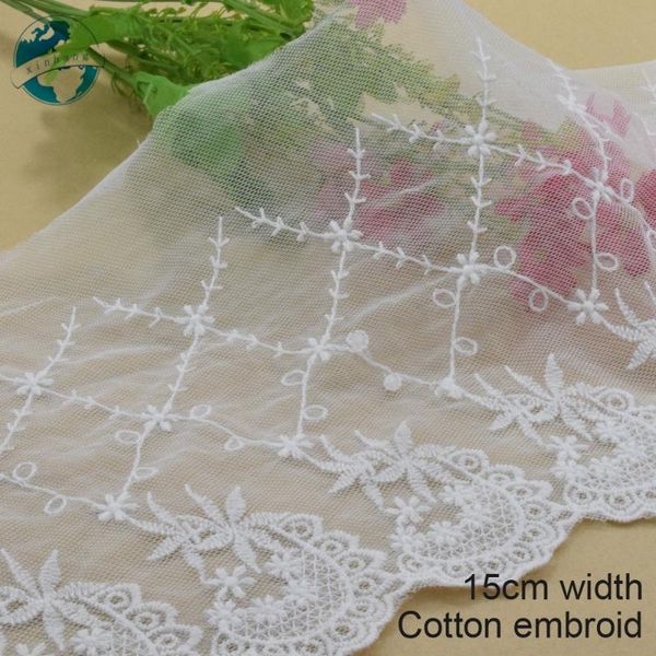 3yards 15cm wide cotton embroidery lace sewing ribbon guipure trim wedding decoration diy dolls colthes accessories lace#4008, Pink;blue
3yards 15cm wide cotton embroidery lace sewing ribbon guipure trim wedding decoration diy dolls colthes accessories lace#4008, Pink;blue