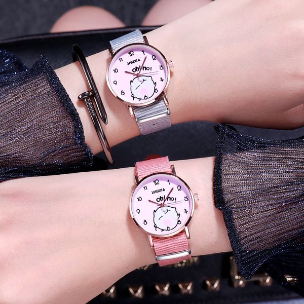 canvas belt canvas cute girl simple female middle school girl heart leisure quartz watch tide watch, Blue
canvas belt canvas cute girl simple female middle school girl heart leisure quartz watch tide watch, Blue