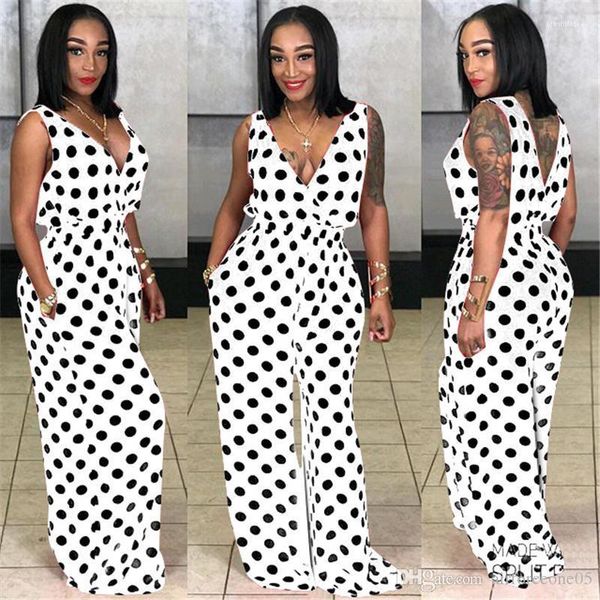 jumpsuits rompers fashion polka dot long pants female bodysuit casual ladies rompers summer v-neck womens, Black;white
jumpsuits rompers fashion polka dot long pants female bodysuit casual ladies rompers summer v-neck womens, Black;white