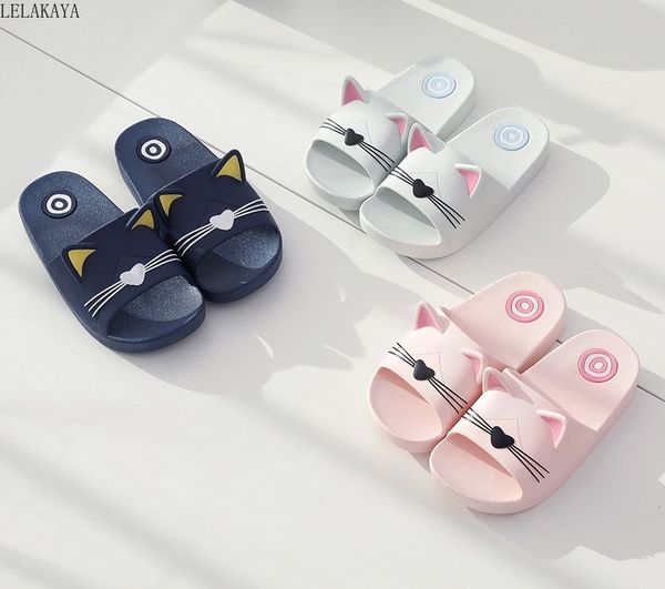 new style summer cartoon cat children slippers baby kids boys girls home indoor floor family shoes kawaii infant beach sandals, Black;grey
new style summer cartoon cat children slippers baby kids boys girls home indoor floor family shoes kawaii infant beach sandals, Black;grey