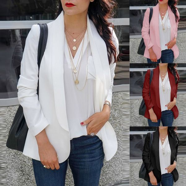 women blazers and jackets long sleeve blazer open front short cardigan suit jacket work office coat outwear blouson#3s, White;black
women blazers and jackets long sleeve blazer open front short cardigan suit jacket work office coat outwear blouson#3s, White;black