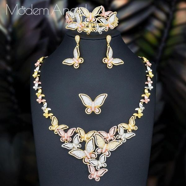 modemangel floral petals betterfly 4pcs nigeria statement jewelry sets cubic zircon dubai bridal jewelry set, Silver
modemangel floral petals betterfly 4pcs nigeria statement jewelry sets cubic zircon dubai bridal jewelry set, Silver