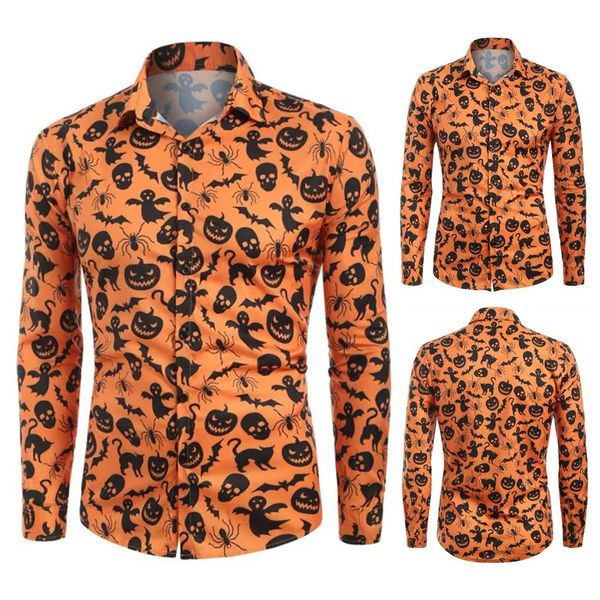 men's shirt fashion men personalitymen's autumn fashion casual halloween printed long-sleeved blouse shirt soft 2019, White;black
men's shirt fashion men personalitymen's autumn fashion casual halloween printed long-sleeved blouse shirt soft 2019, White;black